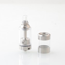 Rekavape BY-KA V.11 V11 Style MTL RTA Atomizer Standard Set - Silver, 316SS + PC, 5ml, Air Pins 1.2 / 1.4 / 1.7mm, 23mm Diameter