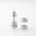 Rekavape BY-KA V.11 V11 Style MTL RTA Atomizer Standard Set - Silver, 316SS + PC, 5ml, Air Pins 1.2 / 1.4 / 1.7mm, 23mm Diameter