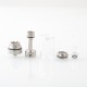 Rekavape BY-KA V.11 V11 Style MTL RTA Atomizer Standard Set - Silver, 316SS + PC, 5ml, Air Pins 1.2 / 1.4 / 1.7mm, 23mm Diameter