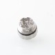 Rekavape BY-KA V.11 V11 Style MTL RTA Atomizer Standard Set - Silver, 316SS + PC, 5ml, Air Pins 1.2 / 1.4 / 1.7mm, 23mm Diameter