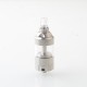 Rekavape BY-KA V.11 V11 Style MTL RTA Atomizer Standard Set - Silver, 316SS + PC, 5ml, Air Pins 1.2 / 1.4 / 1.7mm, 23mm Diameter