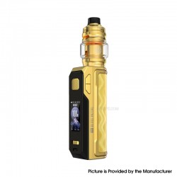 [Ships from Bonded Warehouse] Authentic Lost Vape Thelema Solo 100 Pro 100W Mod Kit - Wavy Gold, 5~100W, 1 x 18650 / 21700, 5ml