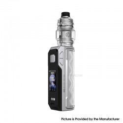 [Ships from Bonded Warehouse] Authentic Lost Vape Thelema Solo 100 Pro 100W Mod Kit - Wavy Silver, 5~100W, 1 x 18650/ 21700, 5ml