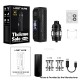 [Ships from Bonded Warehouse] Authentic Lost Vape Thelema Solo 100 Pro 100W Mod Kit - Wavy Silver, 5~100W, 1 x 18650/ 21700, 5ml