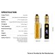 [Ships from Bonded Warehouse] Authentic Lost Vape Thelema Solo 100 Pro 100W Mod Kit - Carbon Black, 5~100W, 1 x 18650/21700, 5ml