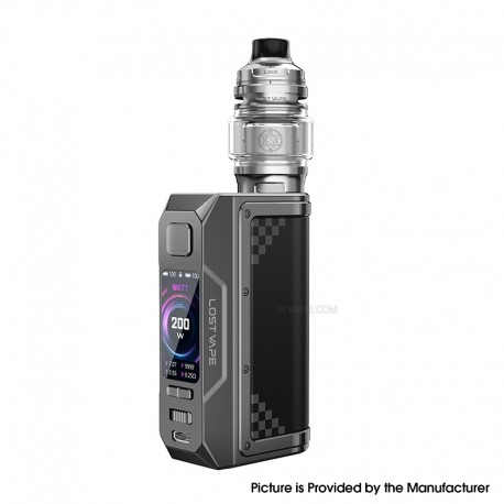 [Ships from Bonded Warehouse] Authentic Lost Vape Thelema Q200 Pro 200W Mod Kit - Armor Knight, VW 5~200W, 2 x 18650, 5ml