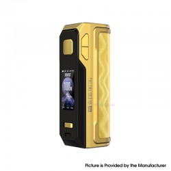[Ships from Bonded Warehouse] Authentic Lost Vape Thelema Solo 100 Pro 100W Box Mod - Wavy Gold, VW 5~100W, 1 x 18650 / 21700