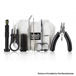 Authentic Thunder Cloud Coilturd Pro Tool Kit - Screwdriver, Scissors, Tweezers, Cutters, Coil Jig, Coil Leg Trim Tool