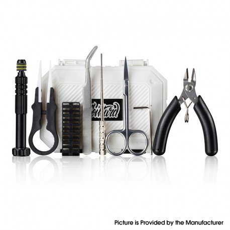 Authentic Thunder Cloud Coilturd Pro Tool Kit - Screwdriver, Scissors, Tweezers, Cutters, Coil Jig, Coil Leg Trim Tool