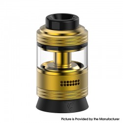 Authentic Thunder Cloud x Coilturd AN Rebuildable Tank Atomizer RTA - Gold, 3.5ml / 4.5ml, 25mm Diameter