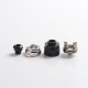 Authentic Yachtvape Claymore RDA Rebuildable Dripping Atomizer w/ BF Pin - Silver + Black, 24mm diameter