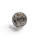 Authentic Yachtvape Claymore RDA Rebuildable Dripping Atomizer w/ BF Pin - Silver + Black, 24mm diameter