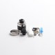 Authentic Yachtvape Claymore RDA Rebuildable Dripping Atomizer w/ BF Pin - Silver + Black, 24mm diameter