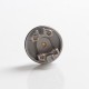 Authentic Yachtvape Claymore RDA Rebuildable Dripping Atomizer w/ BF Pin - Polish Silver, 24mm diameter