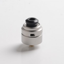 Authentic Yachtvape Claymore RDA Rebuildable Dripping Atomizer w/ BF Pin - Sand Blast Silver, 24mm diameter
