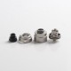 Authentic Yachtvape Claymore RDA Rebuildable Dripping Atomizer w/ BF Pin - Sand Blast Silver, 24mm diameter