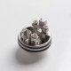 Authentic Yachtvape Claymore RDA Rebuildable Dripping Atomizer w/ BF Pin - Sand Blast Silver, 24mm diameter