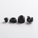 Authentic Yachtvape Claymore RDA Rebuildable Dripping Atomizer w/ BF Pin - Matte Black, 24mm diameter
