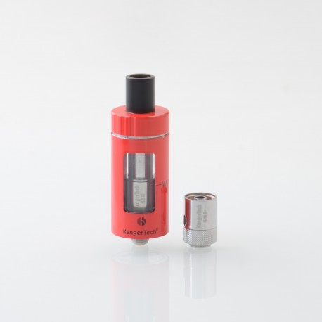 Authentic KangerTech CLTANK 4.0 Sub Ohm Tank Atomizer - Red, 4ml, 0.15ohm / 0.5ohm, 22mm Diameter