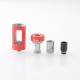 Authentic KangerTech CLTANK 4.0 Sub Ohm Tank Atomizer - Red, 4ml, 0.15ohm / 0.5ohm, 22mm Diameter