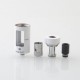 Authentic KangerTech CLTANK 4.0 Sub Ohm Tank Atomizer - White, 4ml, 0.15ohm / 0.5ohm, 22mm Diameter