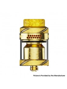 [Ships from Bonded Warehouse] Authentic Hellvape Dead Rabbit Solo 2 RTA Tank Atomizer - Gold, 4ml, 24.5mm