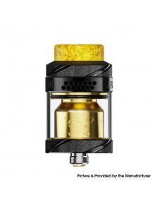 [Ships from Bonded Warehouse] Authentic Hellvape Dead Rabbit Solo 2 RTA Tank Atomizer - Black Gold, 4ml, 24.5mm