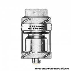 [Ships from Bonded Warehouse] Authentic Hellvape Dead Rabbit Solo 2 RTA Tank Atomizer - Silver, 4ml, 24.5mm
