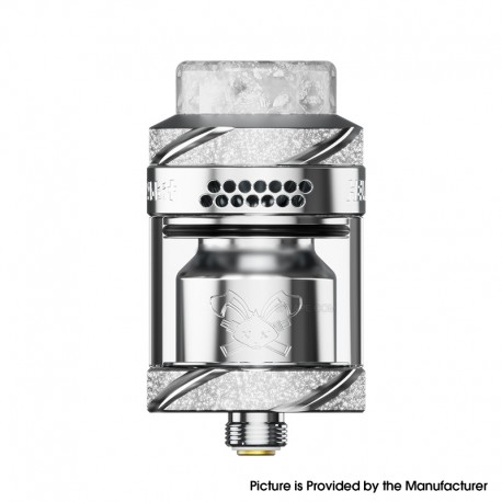 [Ships from Bonded Warehouse] Authentic Hellvape Dead Rabbit Solo 2 RTA Tank Atomizer - Silver, 4ml, 24.5mm