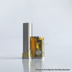 Rekavape 415 Stealth Rikimaru Style Ti DNA60C SBS Box Mod - Brown, Titanium + PEI, VW 1~60W, 1 x 18650, Evolv DNA60C Chipset