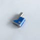 Rekavape 415 Stealth Rikimaru Style Ti DNA60C SBS Box Mod - Blue, Titanium + Aluminum Alloy, VW 1~60W, 1 x 18650, DNA60C Chipset