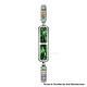 BH3 Multifunctional Health Monitoring Smart Bracelet Heart Rate Blood Oxygen Tracking Rhinestone Wristband - Green Colorful
