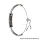 BH3 Multifunctional Health Monitoring Smart Bracelet Heart Rate Blood Oxygen Tracking Rhinestone Wristband - Green Colorful