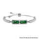 BH3 Multifunctional Health Monitoring Smart Bracelet Heart Rate Blood Oxygen Tracking Rhinestone Wristband - Green White