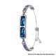 BH3 Multifunctional Health Monitoring Smart Bracelet Heart Rate Blood Oxygen Tracking Rhinestone Wristband - Blue Colorful