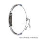 BH3 Multifunctional Health Monitoring Smart Bracelet Heart Rate Blood Oxygen Tracking Rhinestone Wristband - Blue Colorful