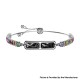 BH3 Multifunctional Health Monitoring Smart Bracelet Heart Rate Blood Oxygen Tracking Rhinestone Wristband - Black Colorful