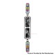 BH3 Multifunctional Health Monitoring Smart Bracelet Heart Rate Blood Oxygen Tracking Rhinestone Wristband - Black Colorful