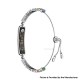 BH3 Multifunctional Health Monitoring Smart Bracelet Heart Rate Blood Oxygen Tracking Rhinestone Wristband - Black Colorful