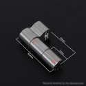 YFTK Pinnacle Colossus Side-by-Side SBS Mechanical Mod - Silver, 1 x 18350 / 18650