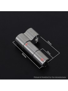 YFTK Pinnacle Colossus Side-by-Side SBS Mechanical Mod - Silver, 1 x 18350 / 18650