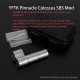 YFTK Pinnacle Colossus Side-by-Side SBS Mechanical Mod - Silver, 1 x 18350 / 18650