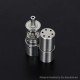 YFTK Pinnacle Colossus Side-by-Side SBS Mechanical Mod - Silver, 1 x 18350 / 18650