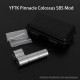 YFTK Pinnacle Colossus Side-by-Side SBS Mechanical Mod - Silver, 1 x 18350 / 18650