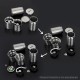 YFTK Pinnacle Colossus Side-by-Side SBS Mechanical Mod - Silver, 1 x 18350 / 18650