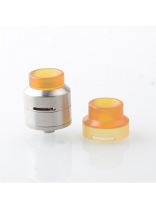 Goon LP Style RDA Rebuildable Dripping Atomizer w/ BF Pin - Silver, Stainless Steel + PEI, 24mm Diameter