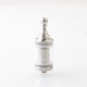 YFTK KF Kayfun Lite Plus Five Pawns Style RTA Rebuildable Tank Atomizer - Silver, 316 Stainless Steel, 2.5ml, 22mm Diameter
