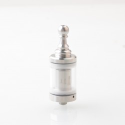 YFTK KF Kayfun Lite Plus Five Pawns Style RTA Rebuildable Tank Atomizer - Silver, 316 Stainless Steel, 2.5ml, 22mm Diameter
