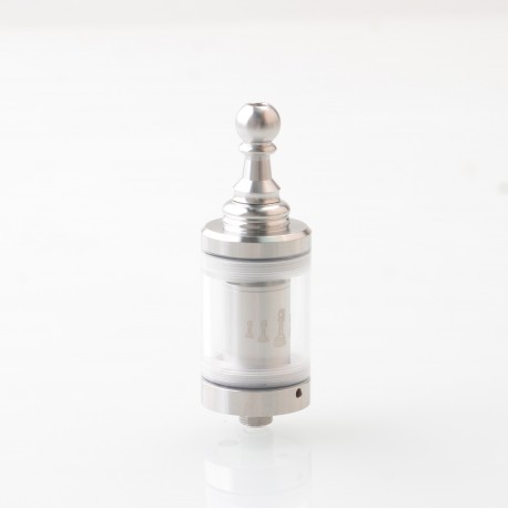 YFTK KF Kayfun Lite Plus Five Pawns Style RTA Rebuildable Tank Atomizer - Silver, 316 Stainless Steel, 2.5ml, 22mm Diameter