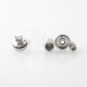 YFTK KF Kayfun Lite Plus Five Pawns Style RTA Rebuildable Tank Atomizer - Silver, 316 Stainless Steel, 2.5ml, 22mm Diameter